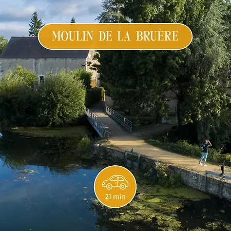 La Lisiere - Sejour Insolite En Pleine Nature - Vue Prairie - Literie De Gamme - Sdb Exterieure Avec Eau Chaude - Terrasse Couverte - 7min Du Lude Et Son Chateau - Ideal Couples Et Randonneurs Lyxtält *